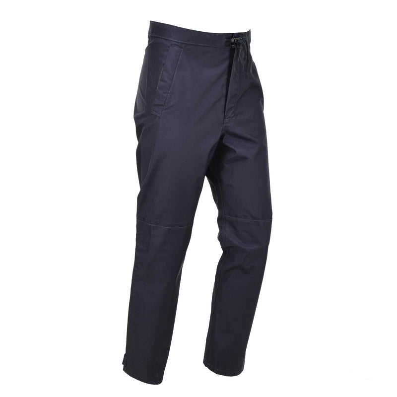 Genuine British Police rain trousers outdoor waterproof wet weather pants blue