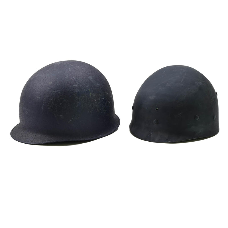 Original Military Belgian Steel Helmet M51 tactical combat army inner pvc Blue