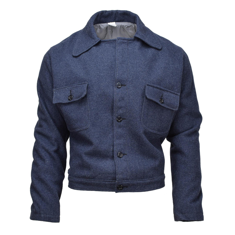 Original Italian army vintage ike jacket wool blouse dress jacket uniform blue