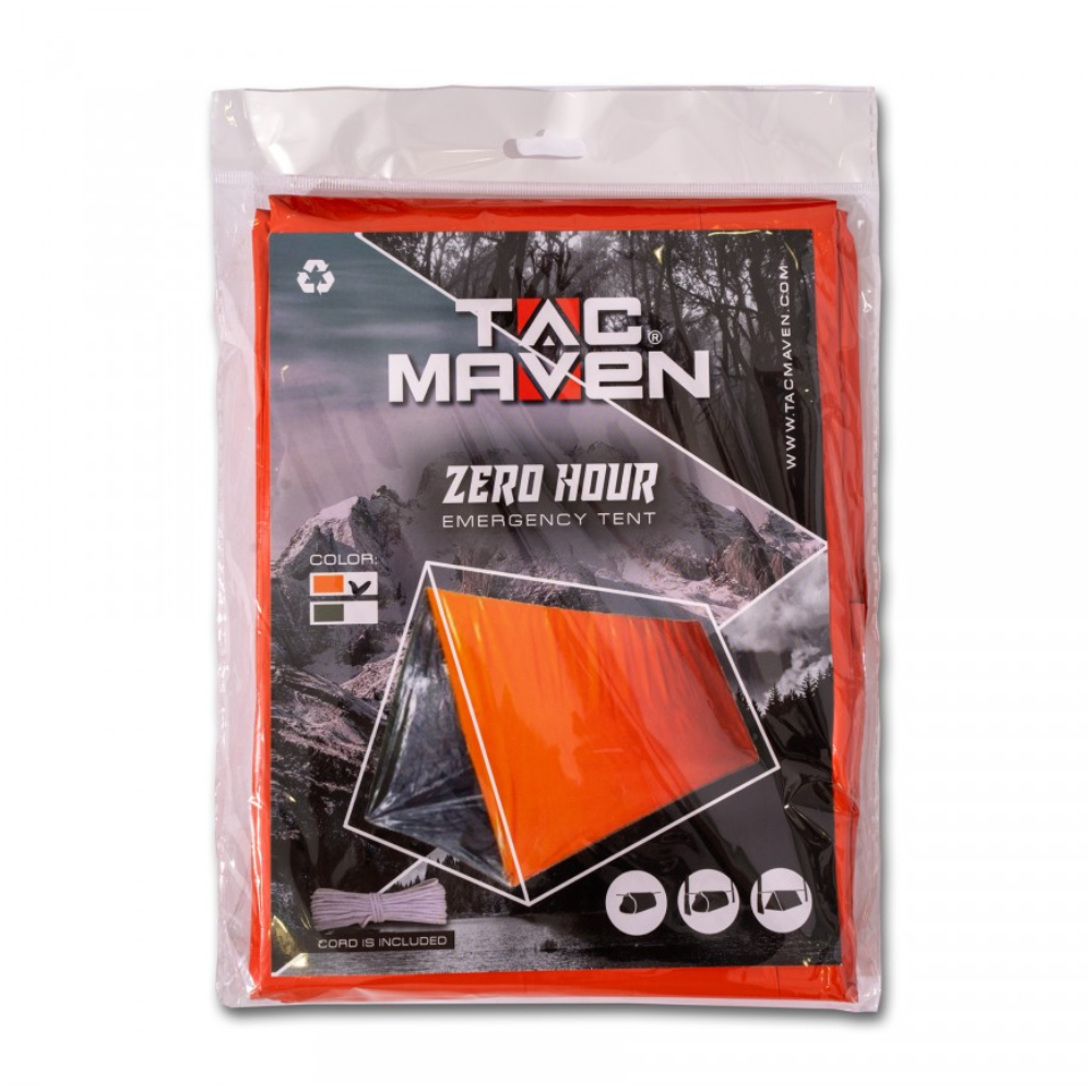 TAC MAVEN Zero Hour Emergency Tent Thermal Survival Shelter 150 x 240 cm