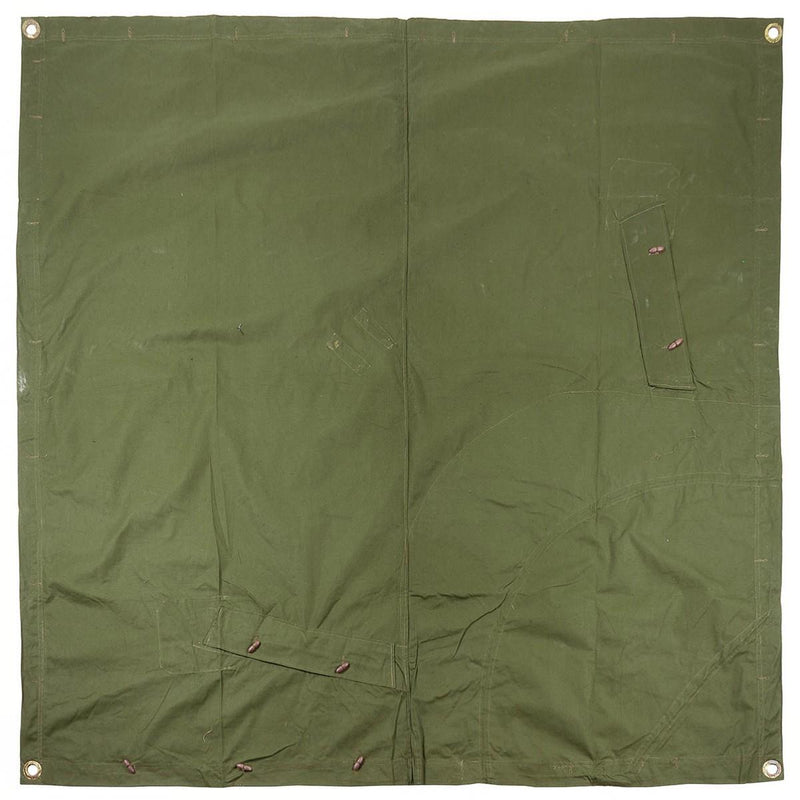 Genuine Romanian Army Shelter waterproof tarpaulin tent Olive Poncho 180x180cm