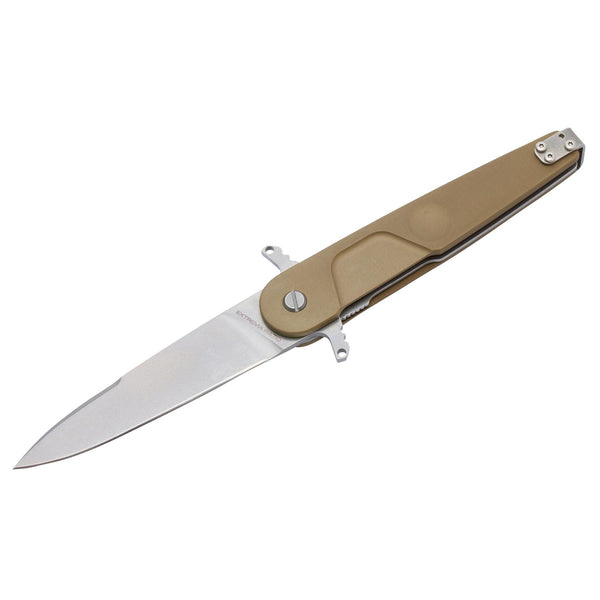 ExtremaRatio BD2 LUCKY DESERT pocket knife Bohler N690 steel plain edge blade