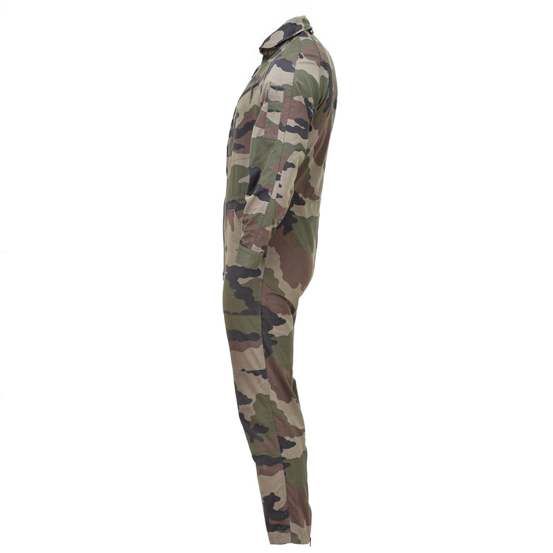 Original French army mechanic coverall suit roomy fit elastic CCE camouflage