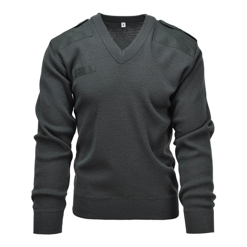 Genuine Dutch army sweater pullover Commando Jumper V-neck pullover dark green
