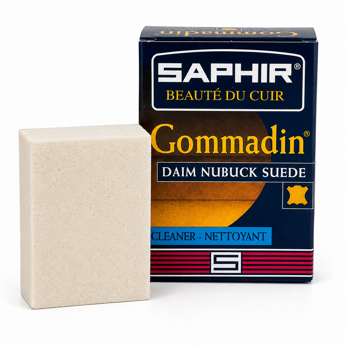 Saphir Gommadin Suede Nubuck Cleaning Eraser Natural Rubber Beige