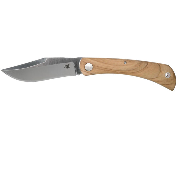 Fox Knives Brand Italy LIBAR folding knife stainless steel M390 Olive wood handle