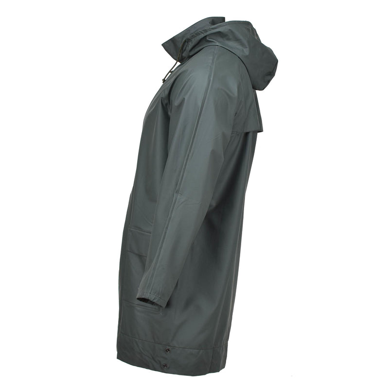 Genuine Belgian army rain jacket waterproof wet weather lightweight olive NEW