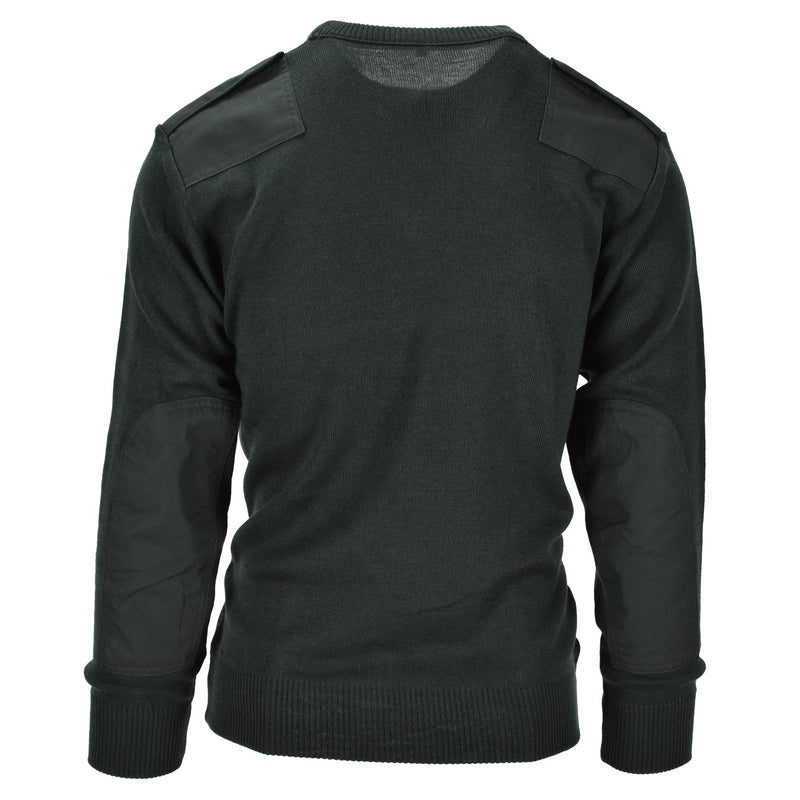 Genuine Dutch Sweater Army pullover Commando Jumper Dark Green V-neck Men NEW