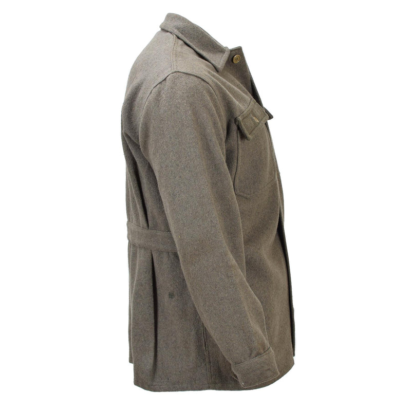 Original Italian formal jacket olive wool uniform vintage adjustable cuffs