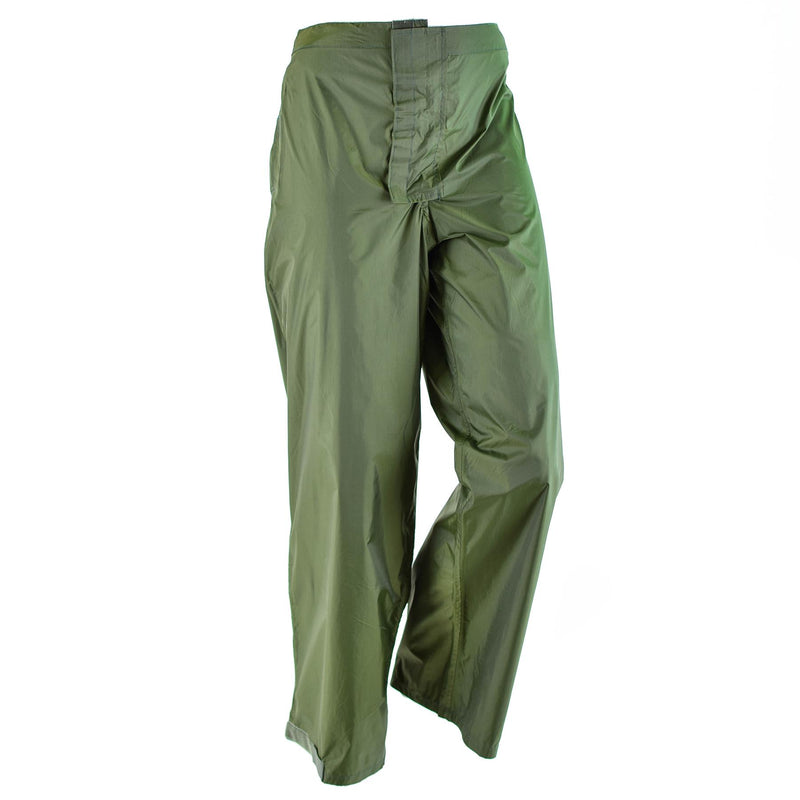 Genuine Danish army O.D wet weather pants waterproof rain trousers Denmark