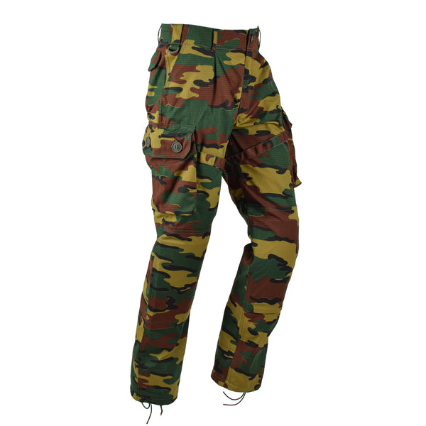 TACGEAR Brand Belgium Army style field cargo combat pants jigsaw camo ripstop