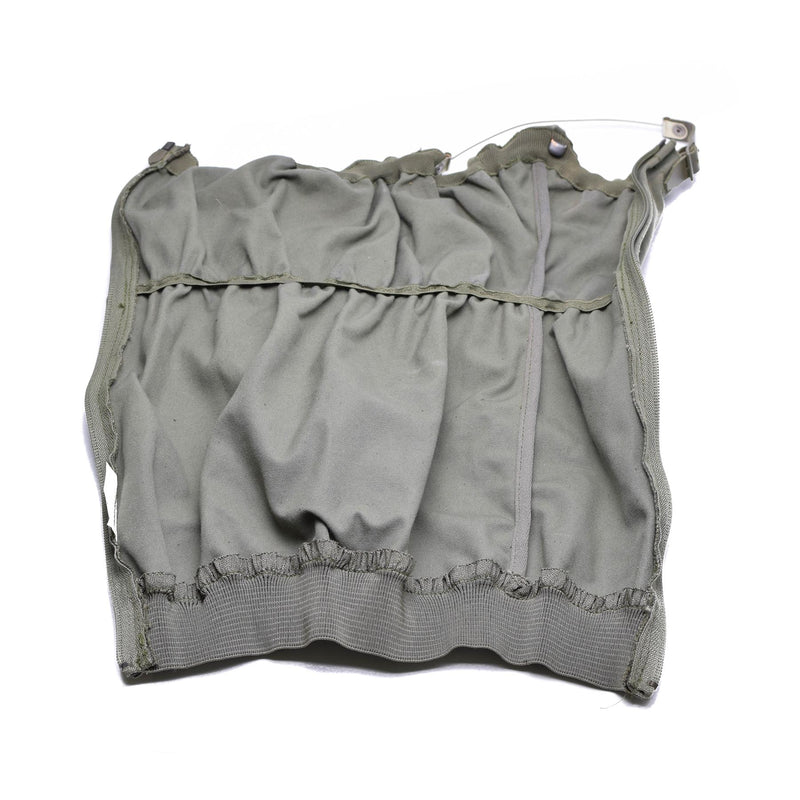 Authentic French military troops combat gaiters OD olive military surplus