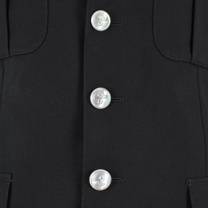 Original Italian military police jacket official officer formal black uniform