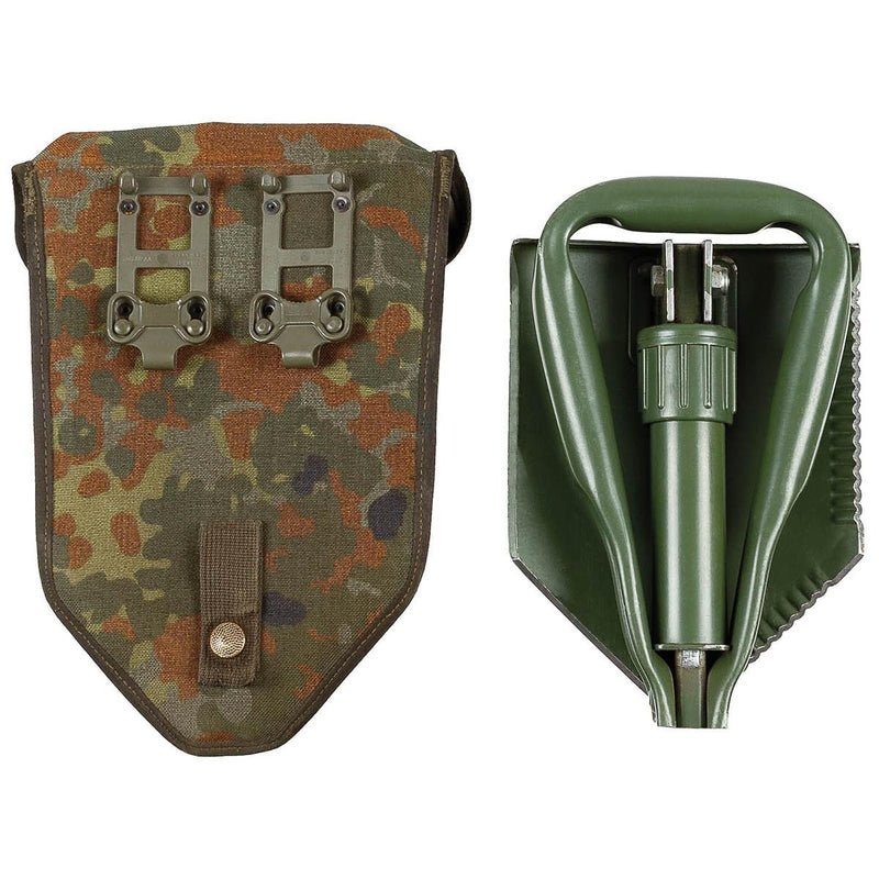 Original German BW Army folding shovel. Survival outdoor Green spade