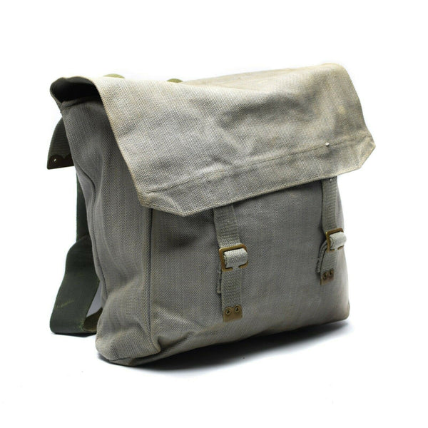 Original British army M37 haversack canvas grey pack military large side bag