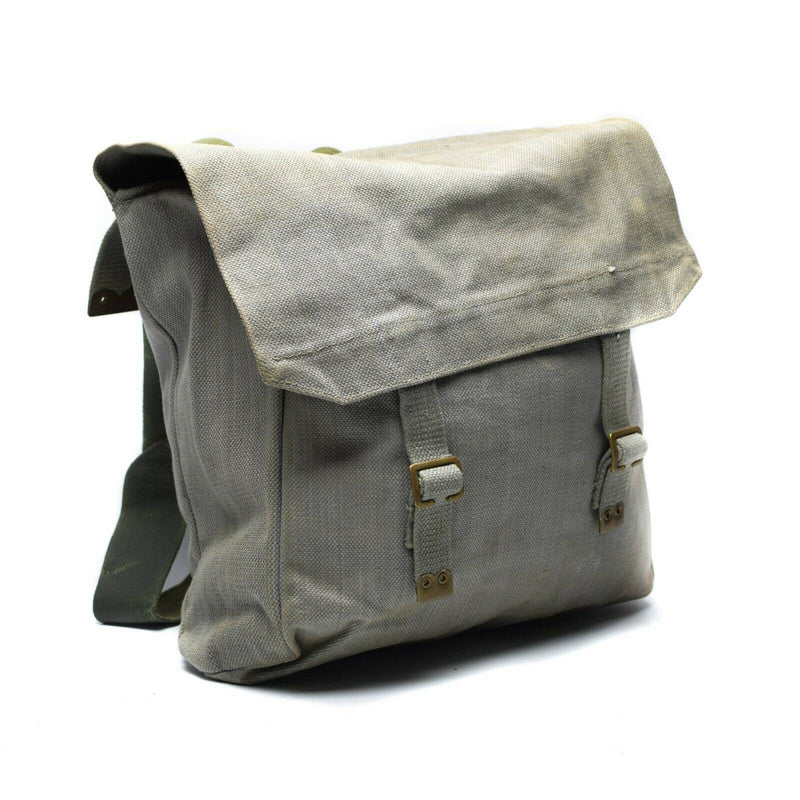 Original British army M37 haversack canvas grey pack military large side bag