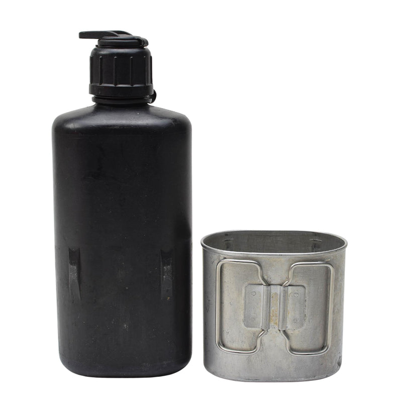 Swiss Army Drinking Flask Switzerland Water Bottle Military Canteen & Cup M84
