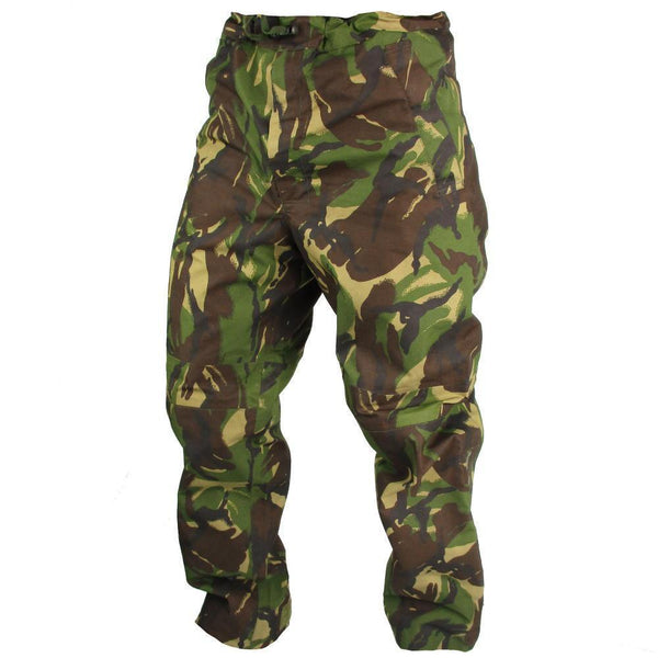 Original British army military combat DPM camo rain pants waterproof goretex
