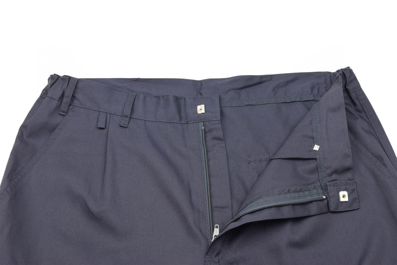 Genuine British ISS blue work pants surplus cargo trousers in blister NEW