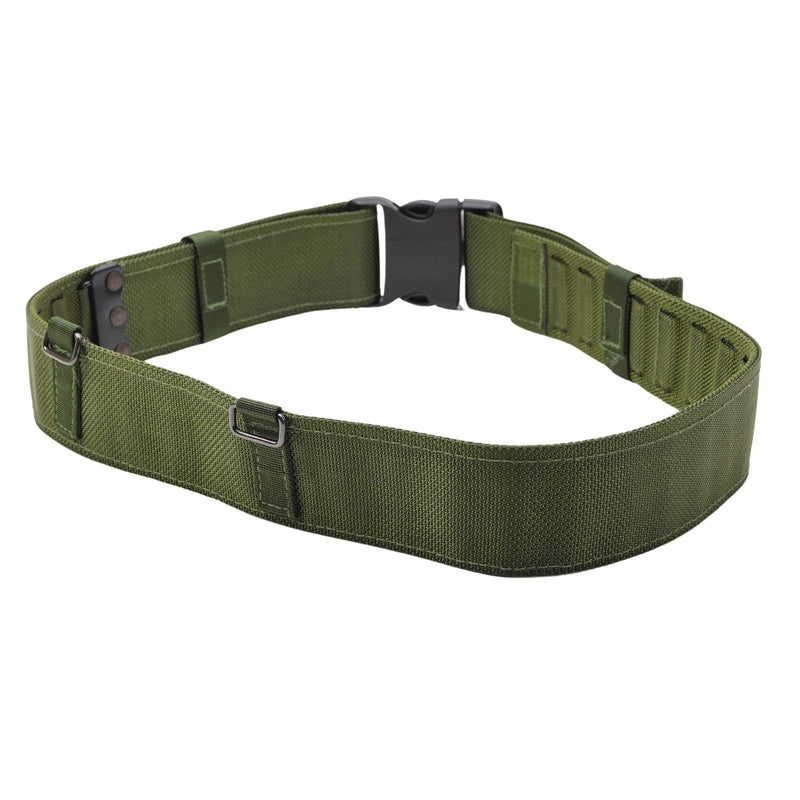 Original Danish army tactical belt olive adjustable field webbing combat NEW