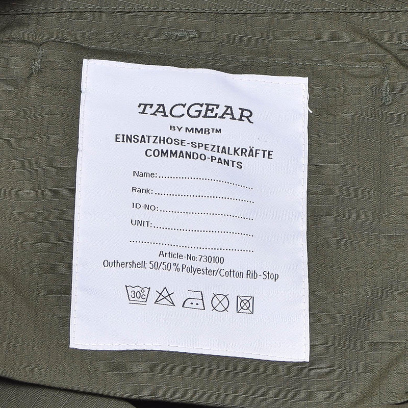 TACGEAR Military field cargo pants ripstop tactical reinforced trousers olive