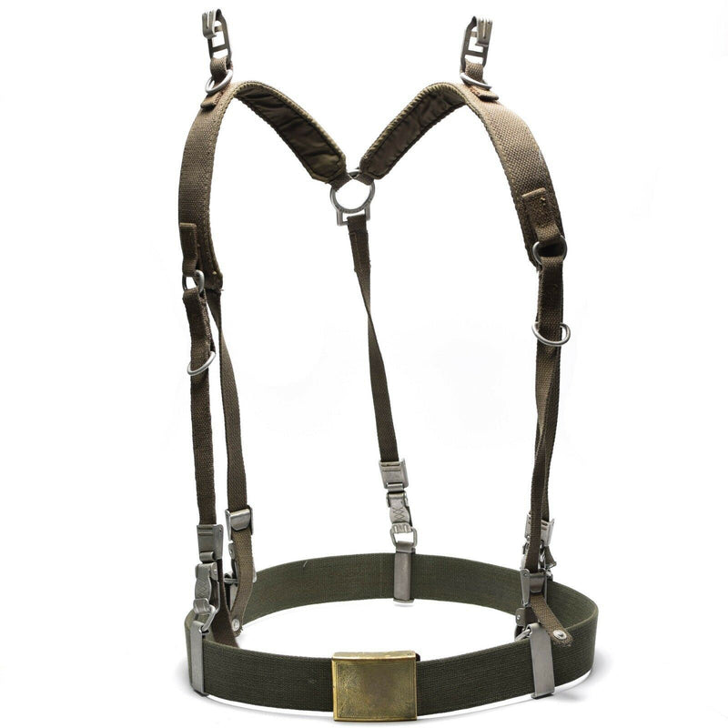 German army Y-strap suspenders belt webbing set system tactical harness pack