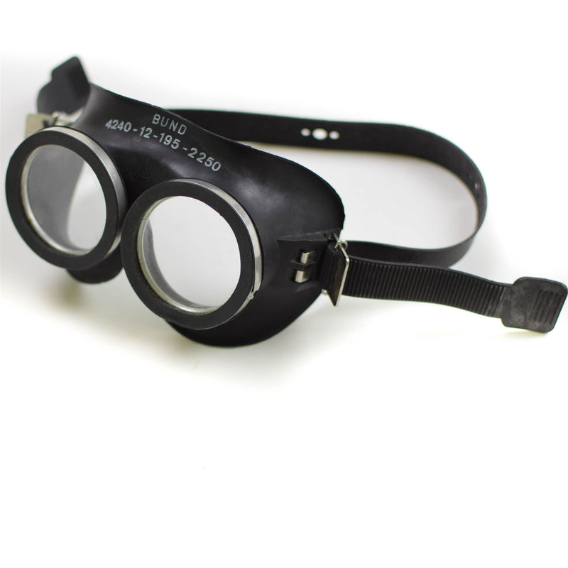 Genuine German army protection goggles BW black Auer face mask surplus NEW