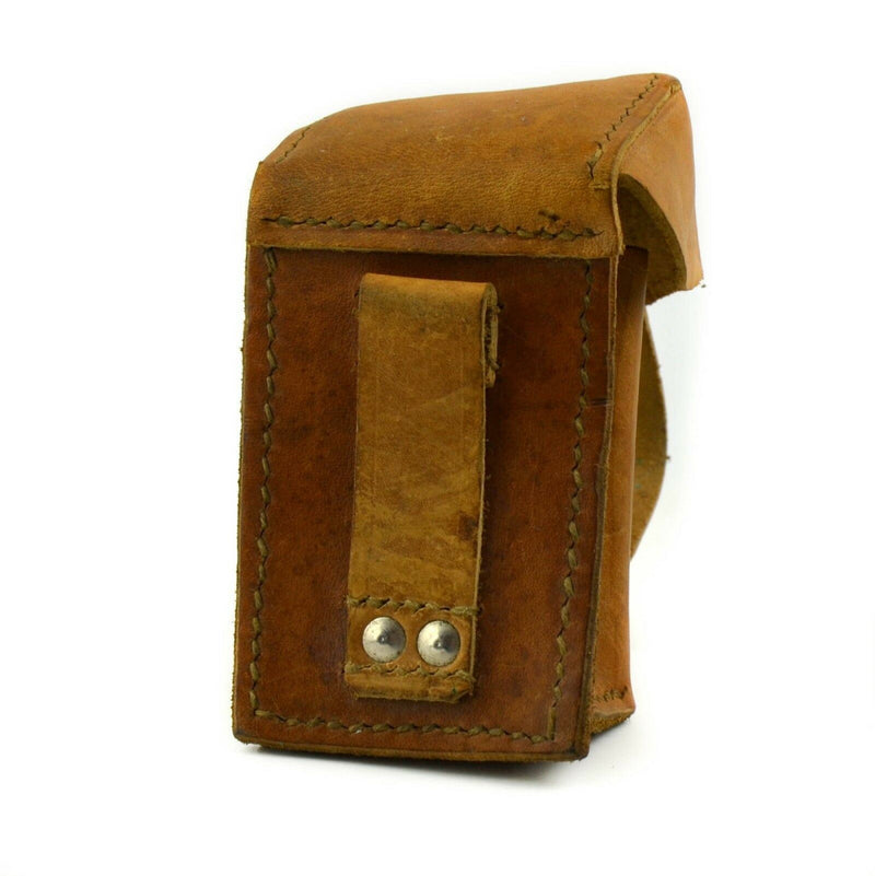 Original Czech Serbian Yugoslavian army brown leather ammo mag pouch magazine