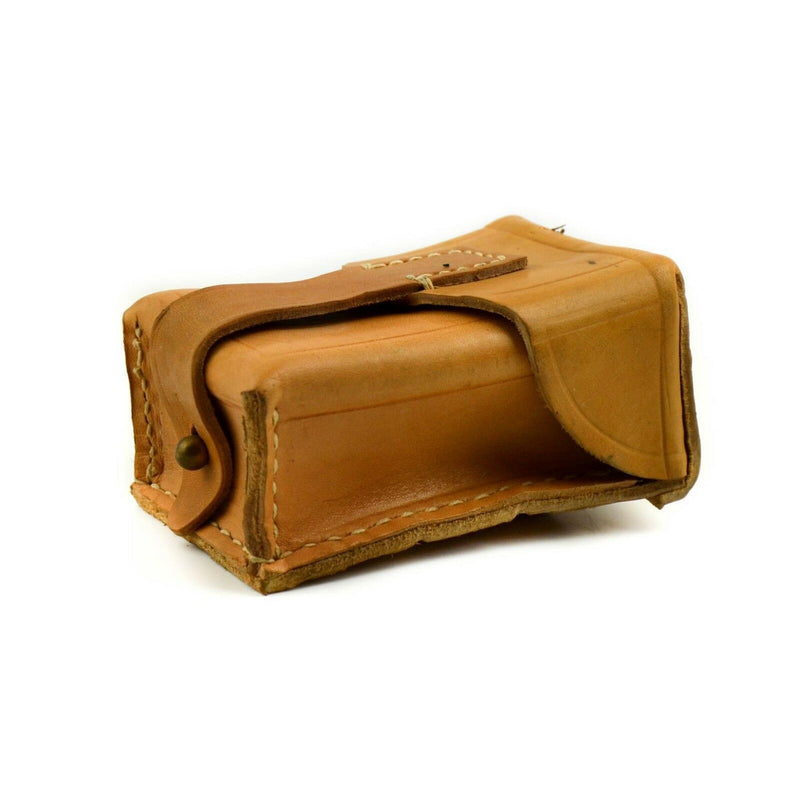 Original Czech Serbian Yugoslavian army brown leather ammo mag pouch magazine