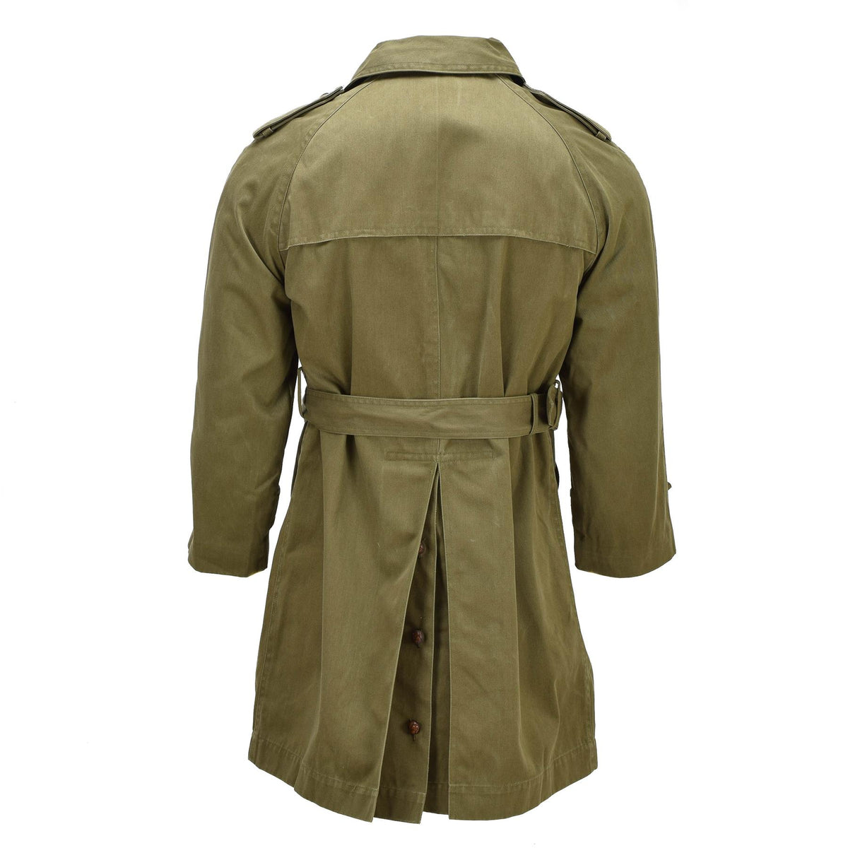 Original Spanish Military Trench Coat Gabardine Formal Field Beige