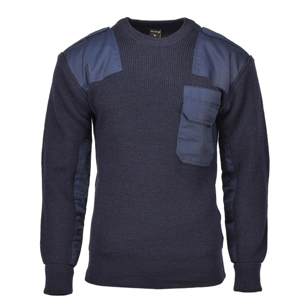 MFH Brand German army style pullover commando jumper breathable blue sweater NEW