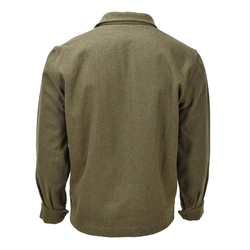 Original Italian formal jacket olive wool uniform vintage adjustable cuffs