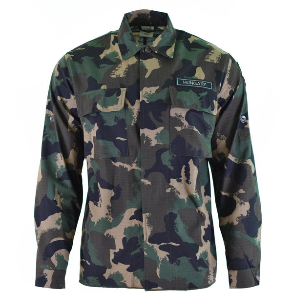Genuine Hungarian army shirt m90 4 color camouflage long sleeve military NEW
