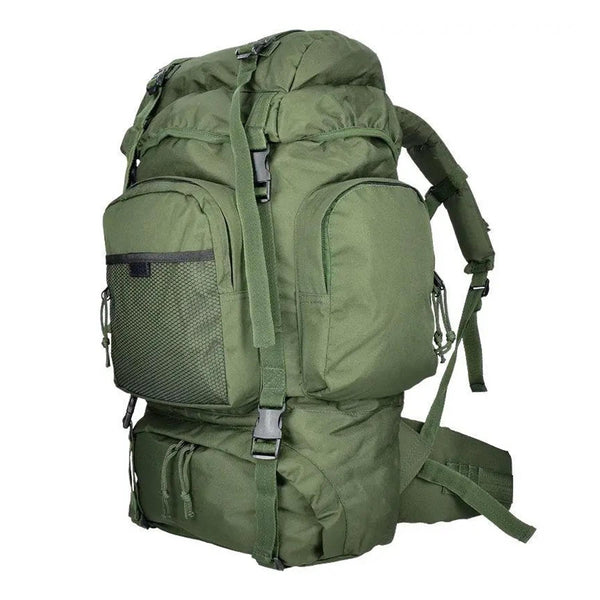 MIL-TEC COMMANDO hiking backpack 55 liters waterproof cover green large daypack