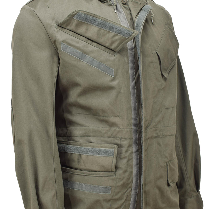 Genuine Belgium Military Jacket olive field troops BDU hooded parka vintage NEW