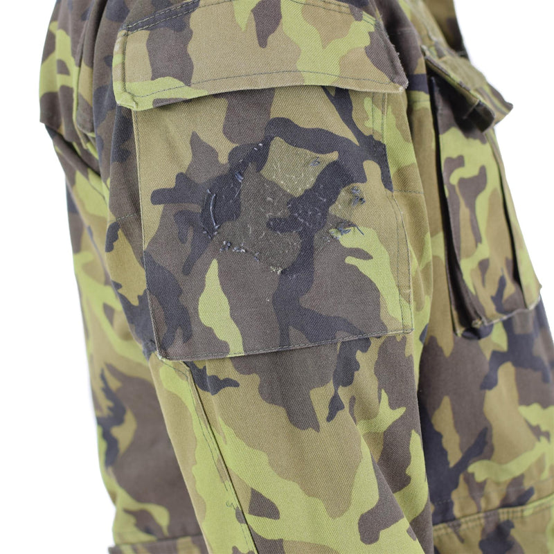 Original Czech army troops field jacket leaf camo pattern parka military surplus