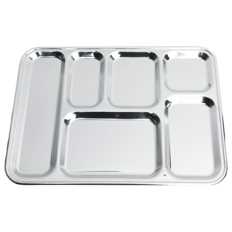 Original French Military food tray stainless steel food divider mess hall NEW