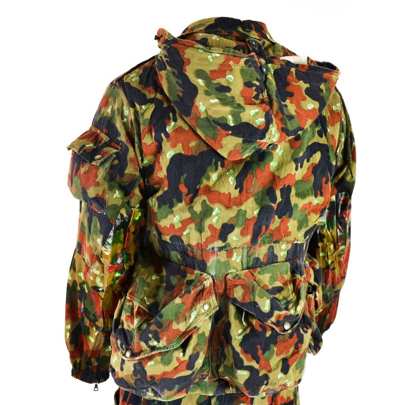 Genuine Swiss army jacket M70 Alpenflage Camo sniper combat hooded parka