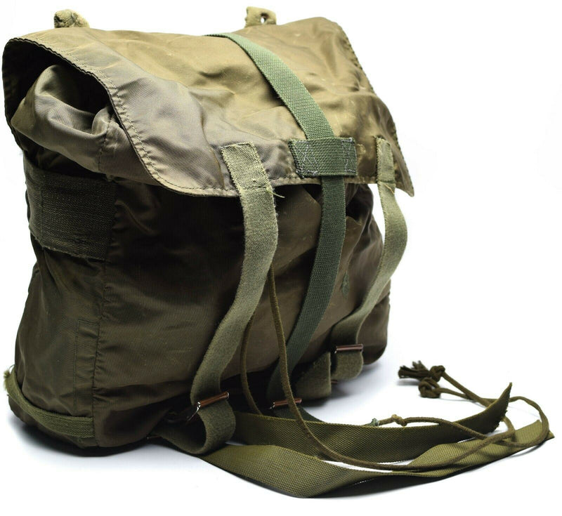 Original Austrian army combat day pack military issue bag haversack olive