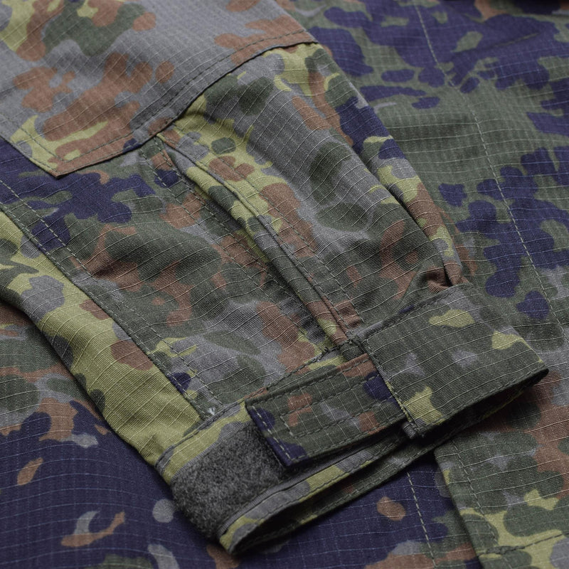 TACGEAR Brand German Military style field jacket commando troops flecktarn camo
