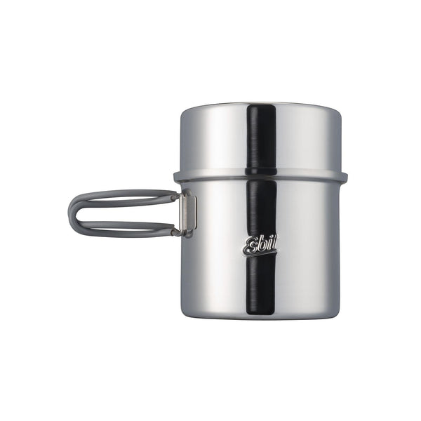 ESBIT Brand stainless steel pot capacity indicator camping trip water heating