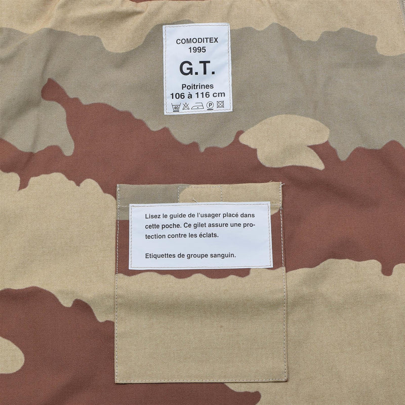 Original French Military Flak Jacket without Ballistic Plates Deguet Camo