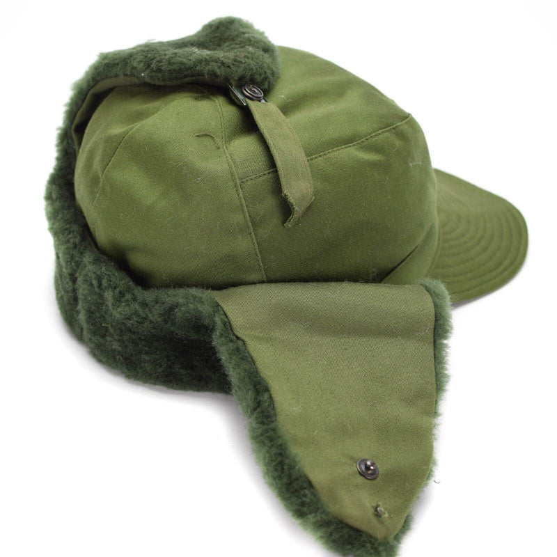 Original Swedish Sweden military Army winter Green M59 Combat field cap hat NEW