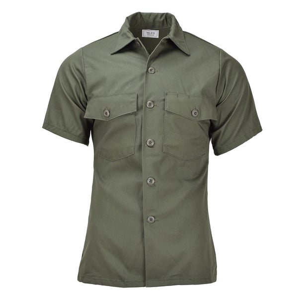 Original U.S. Military field tactical olive shirts short sleeve army fatigue NEW
