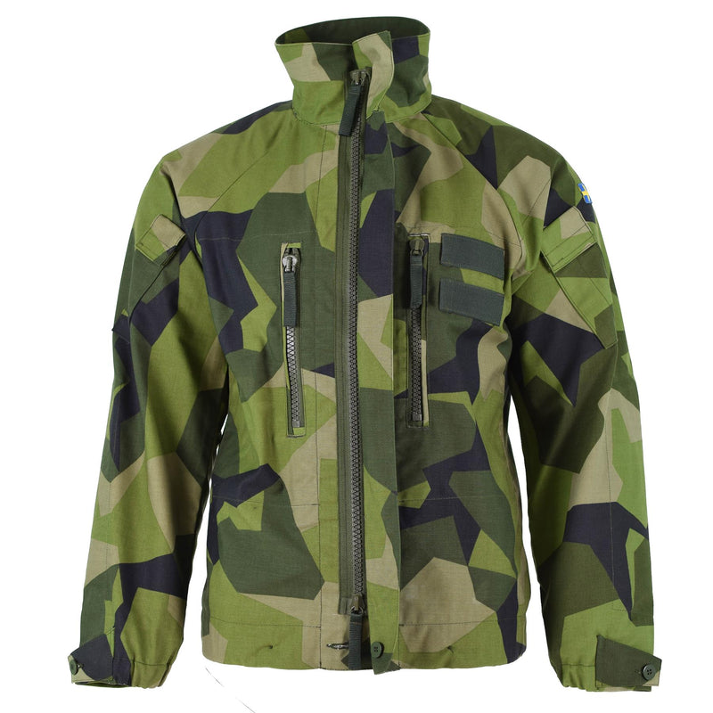 Original Swedish army M90 jacket splinter camouflage field combat tanker NEW