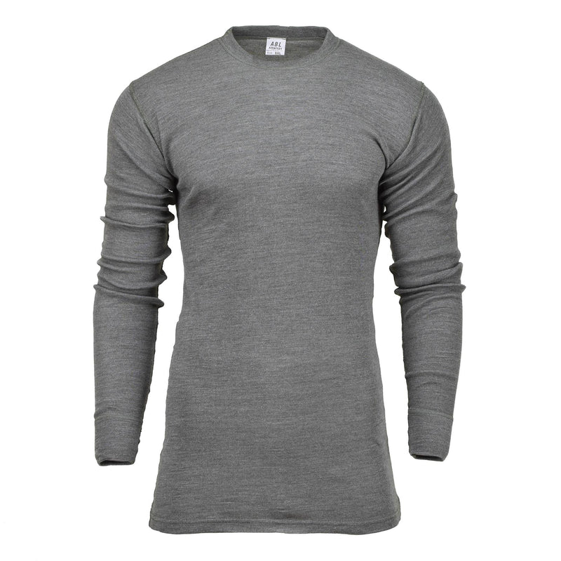 Genuine Belgian Military undershirt thermal gray jersey shirts flame resist NEW