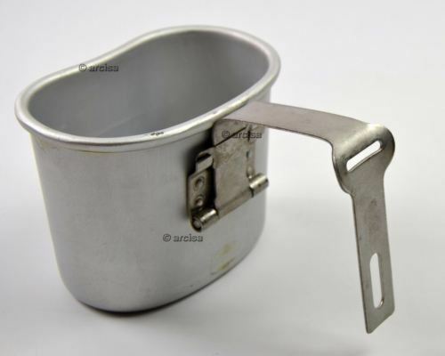 Original Belgian army canteen cup mug mess Aluminum pot bushcraft like US M1910
