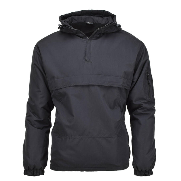 MIL-TEC German Military jacket combat windproof hooded fleece lined black NEW