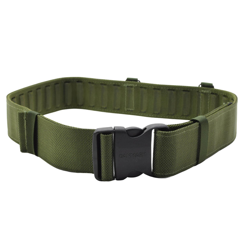 Original Danish army tactical belt olive adjustable field webbing combat NEW