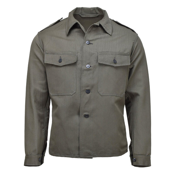 Original Austrian military M59 field jacket vintage WWII troops shirt olive NEW